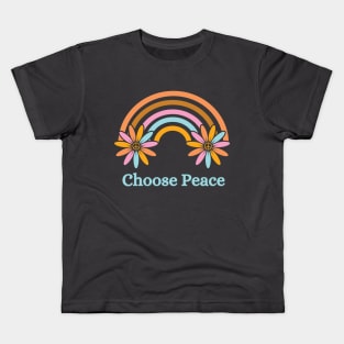 Choose Peace Rainbow Kids T-Shirt